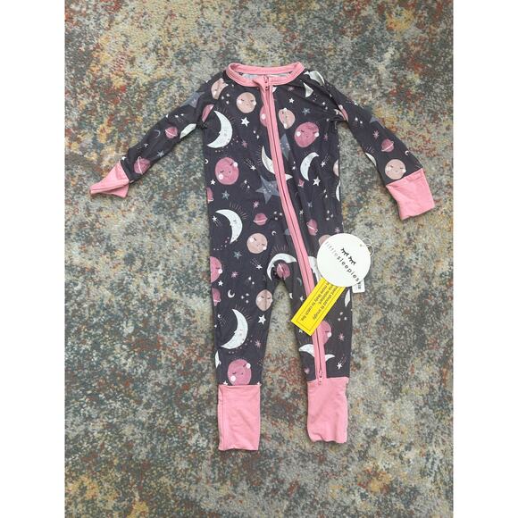 NWT Little Sleepies , to the moon and back pink size 3-6 months - Picture 1 of 4